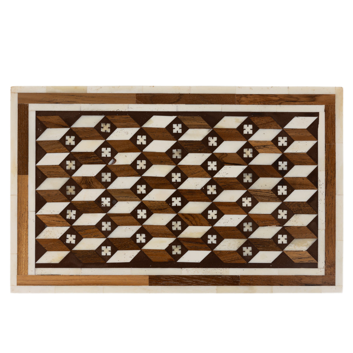 Edward Teak & Bone Inlay Box