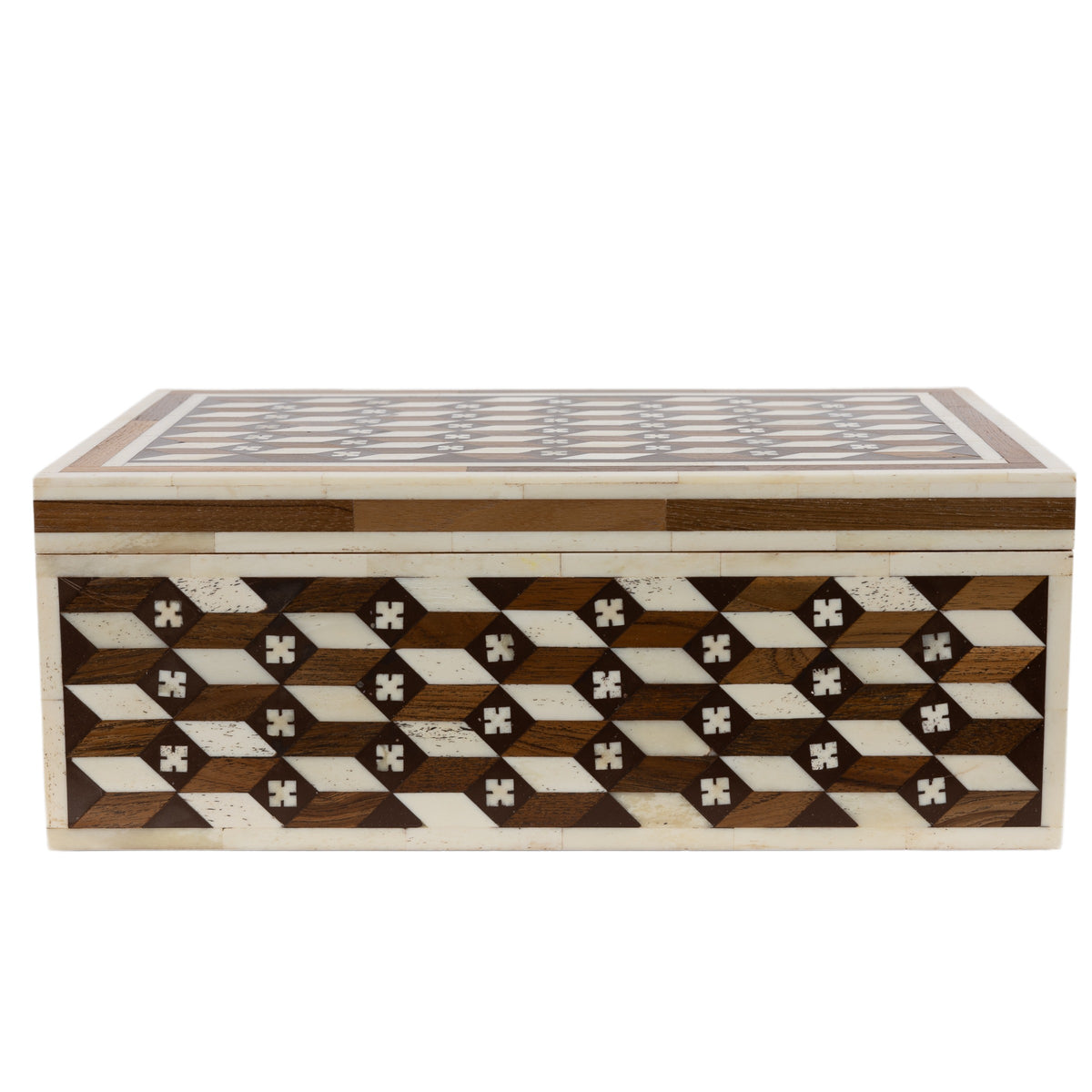 Edward Teak & Bone Inlay Box