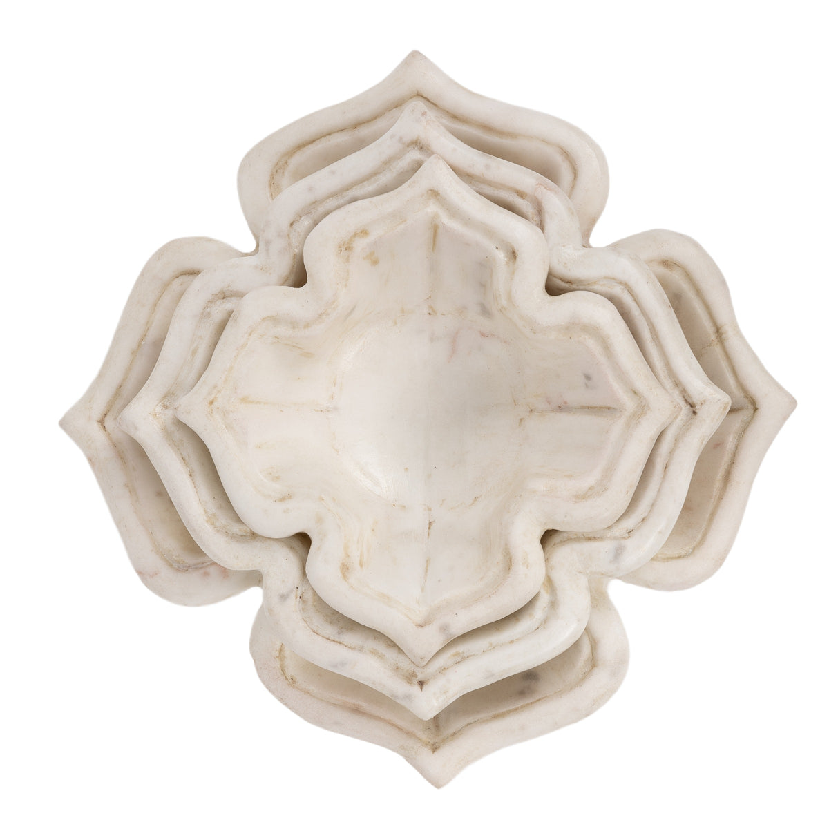Marble Floral Bowl - Large