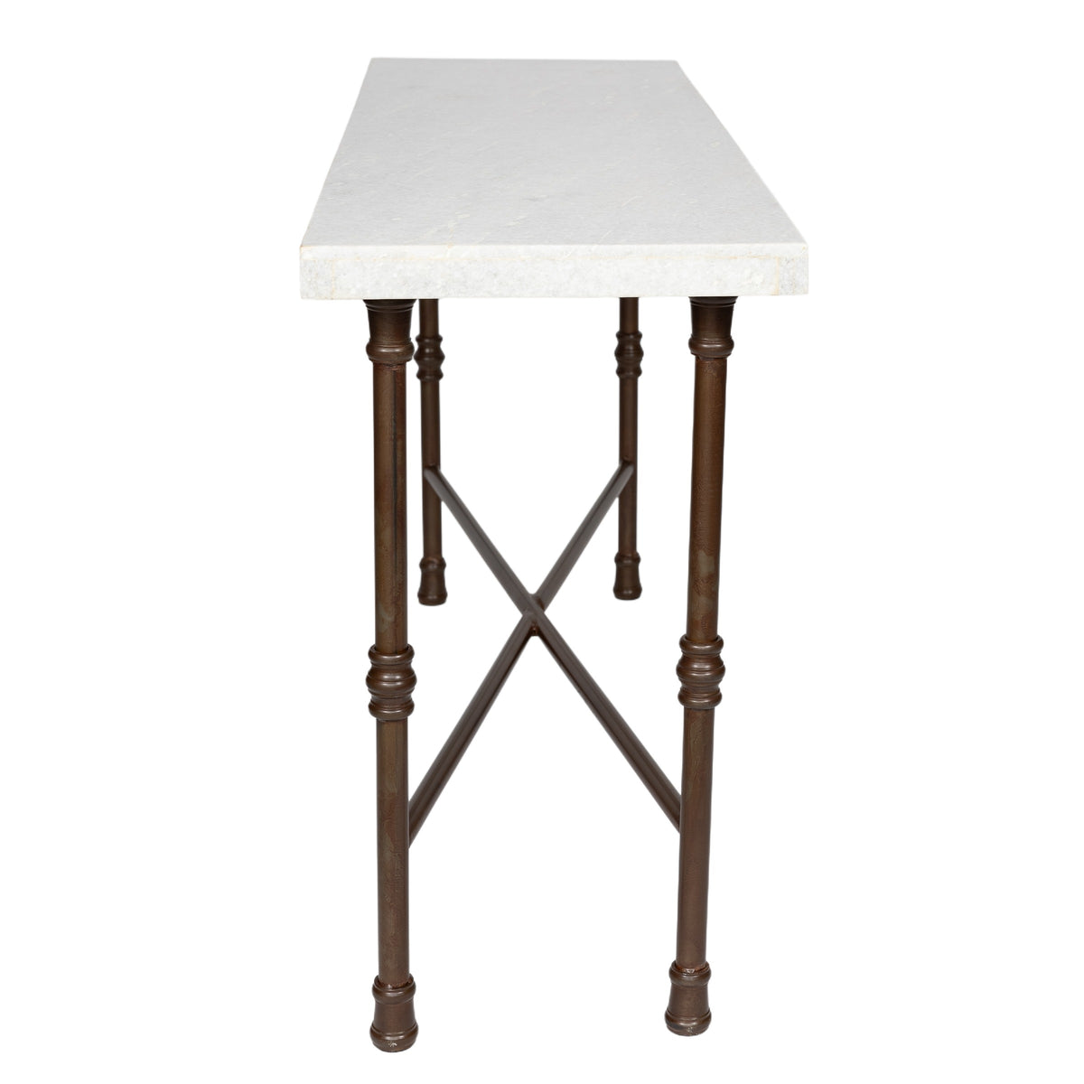 Iron And Marble Console Table
