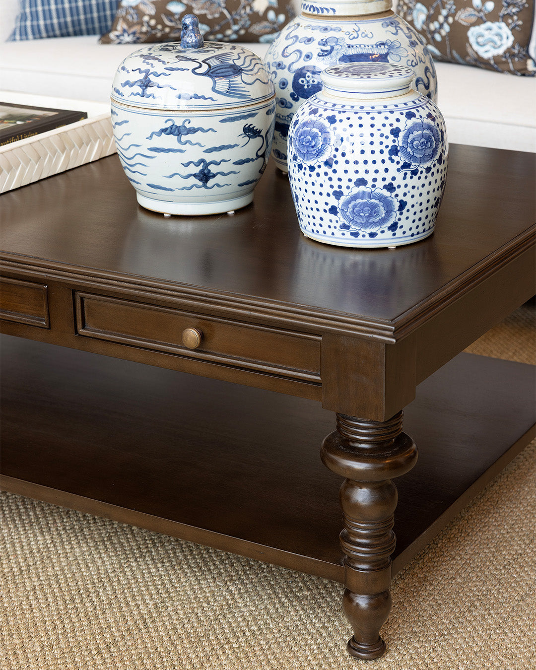 Alfred Turned Leg Coffee Table