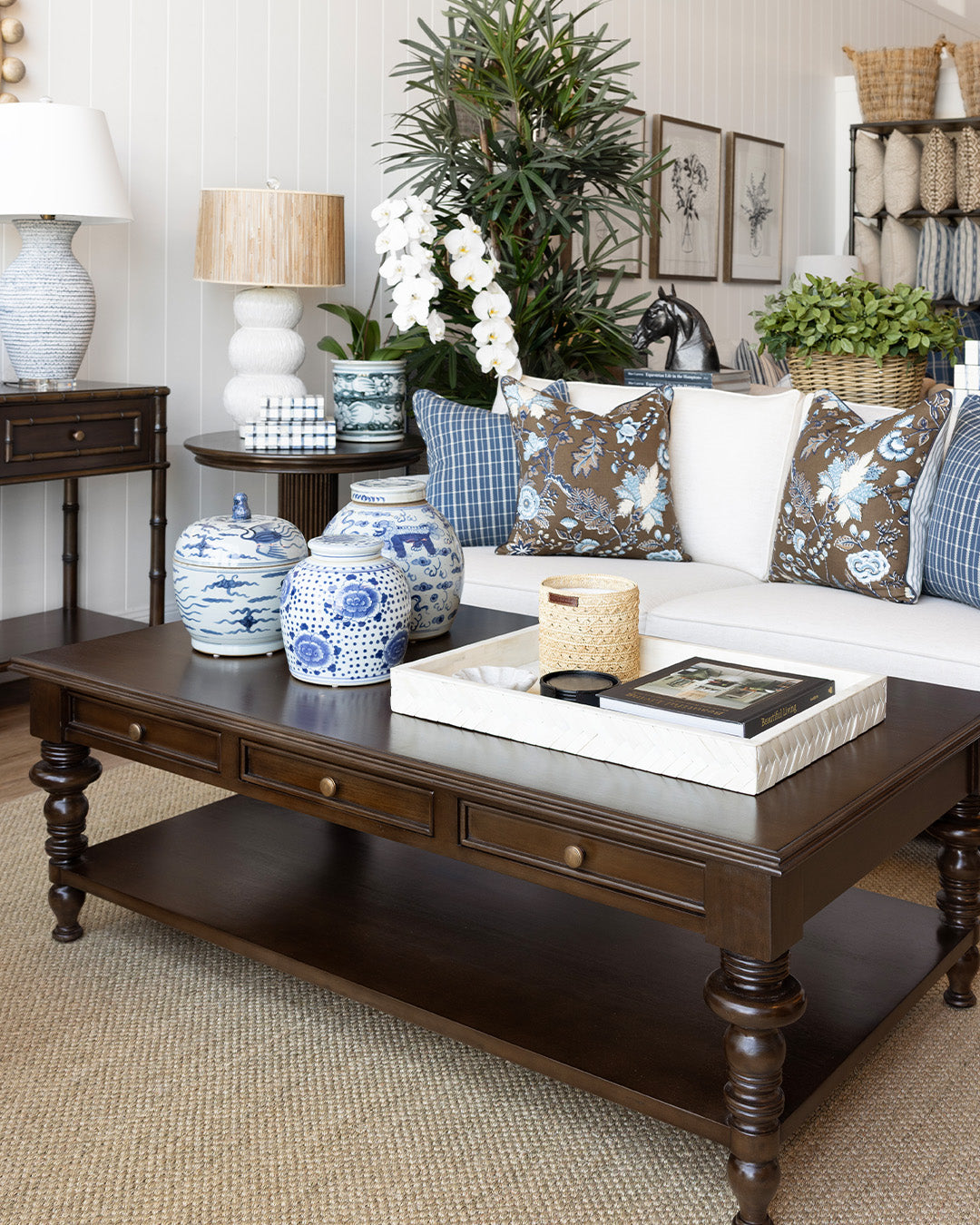 Alfred Turned Leg Coffee Table