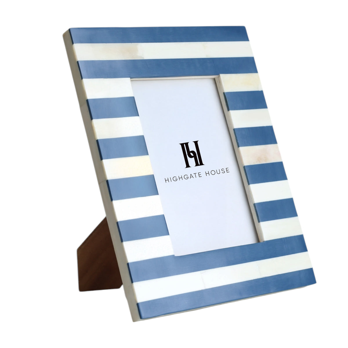 Navy Striped Photo Frame
