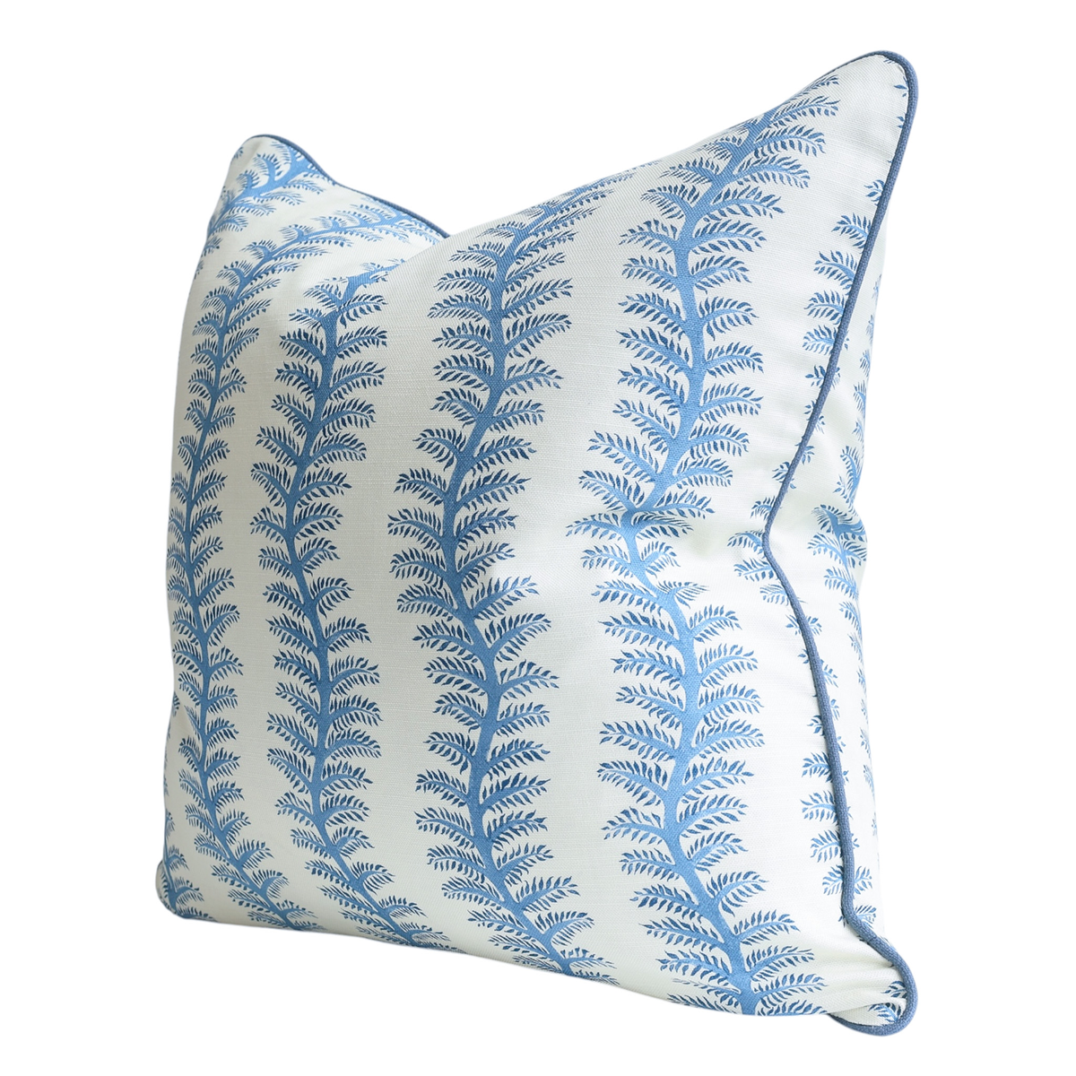 Blue Trailing Leaf Cushion