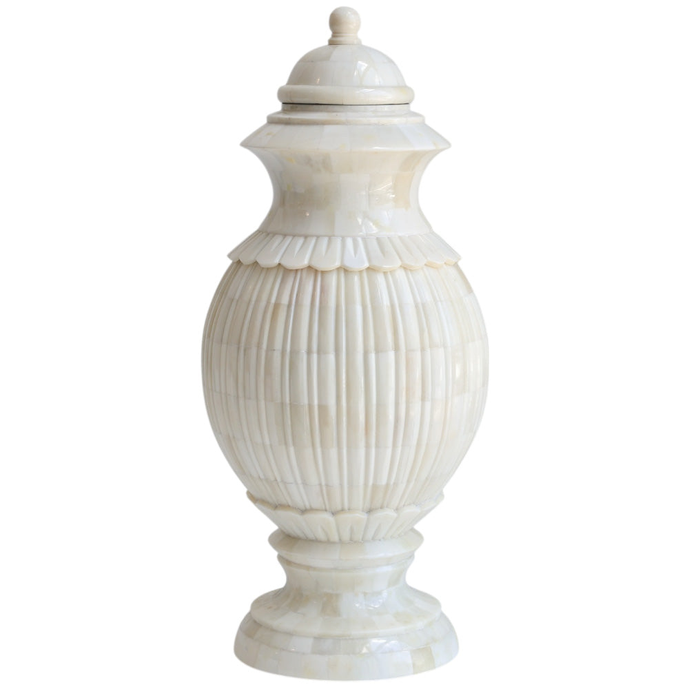 Decorative Bone Carved Jar