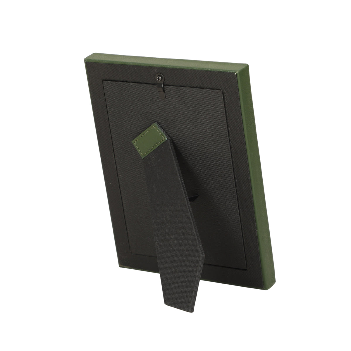 Braided Green Leather Photo Frame