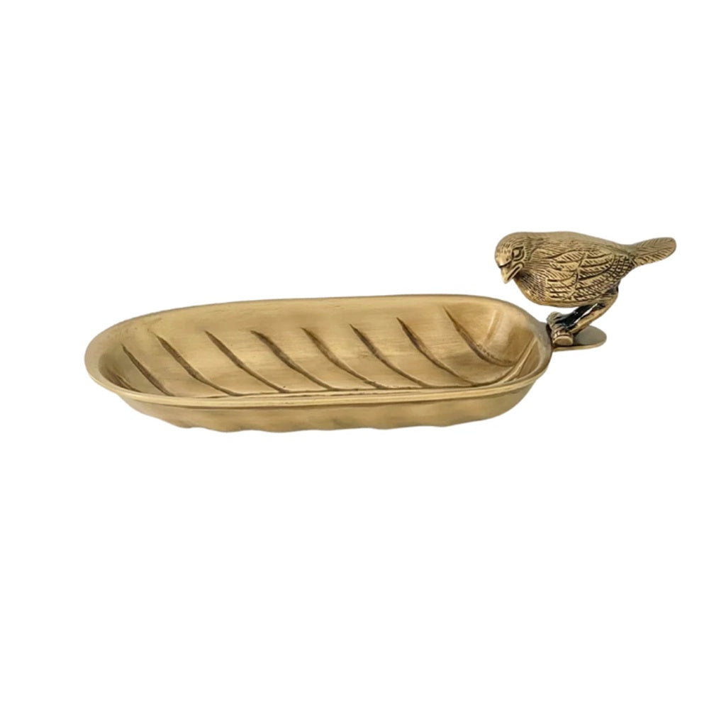 Brass Bird Trinket Dish