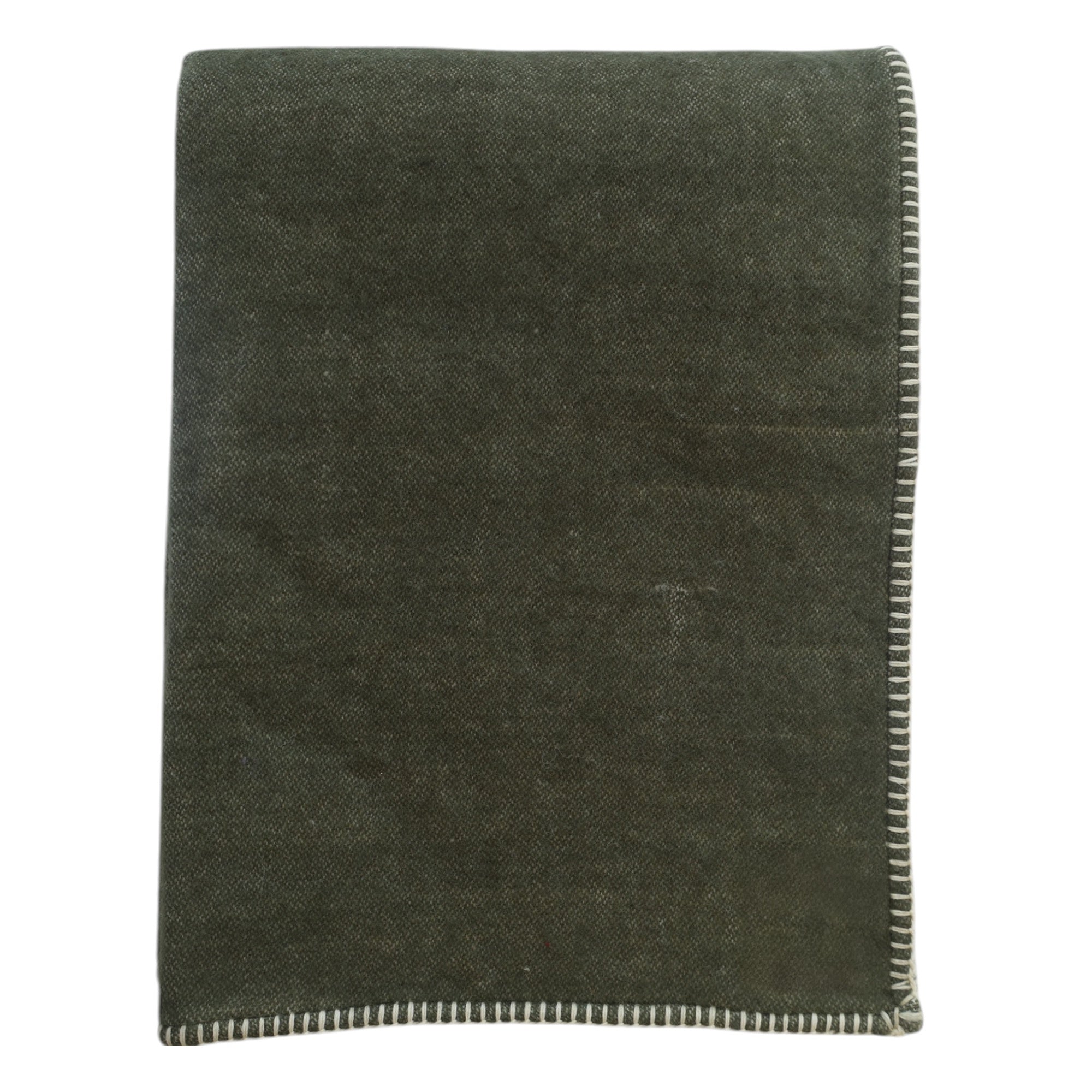 Brushed Throw Olive Green
