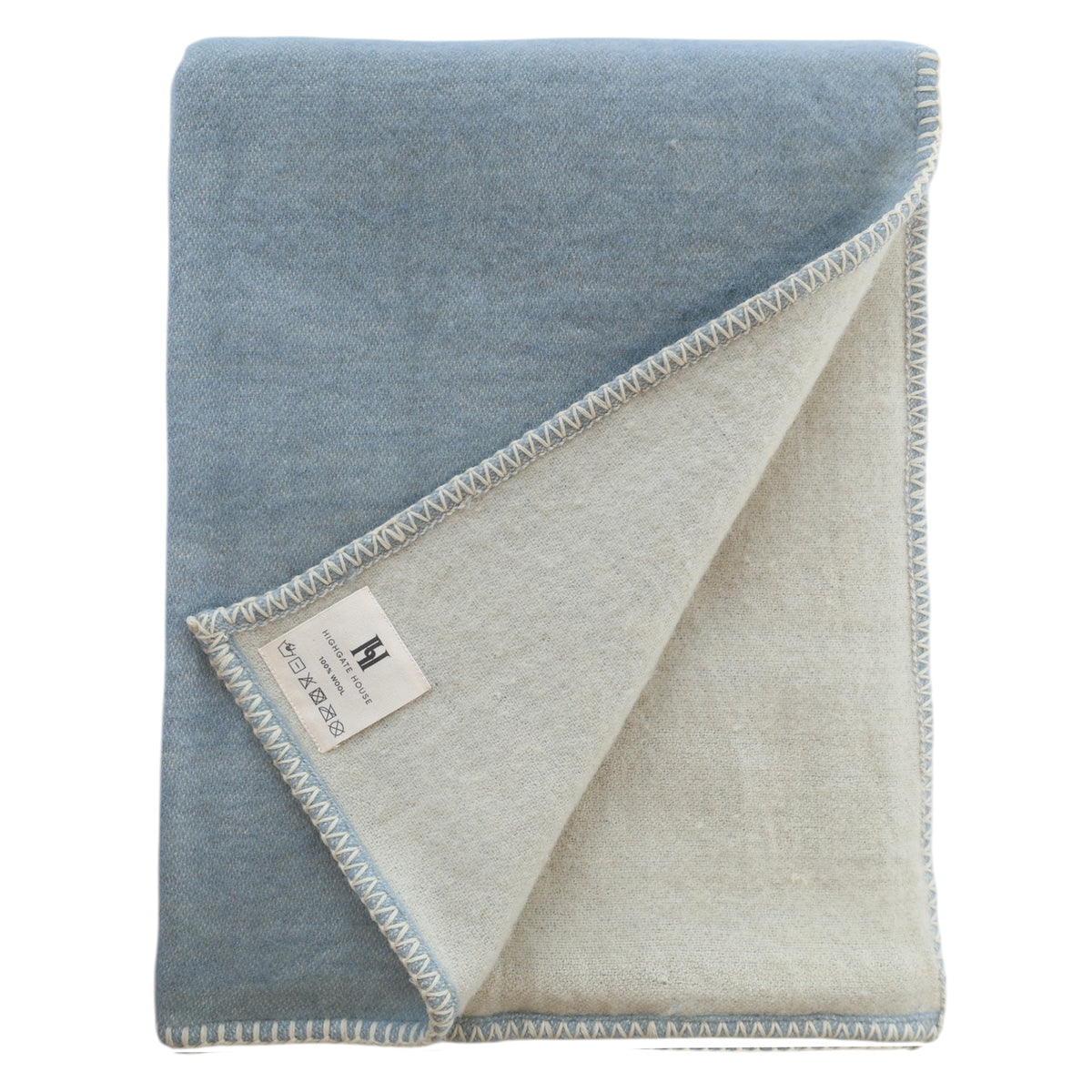 Brushed Throw Pale Blue