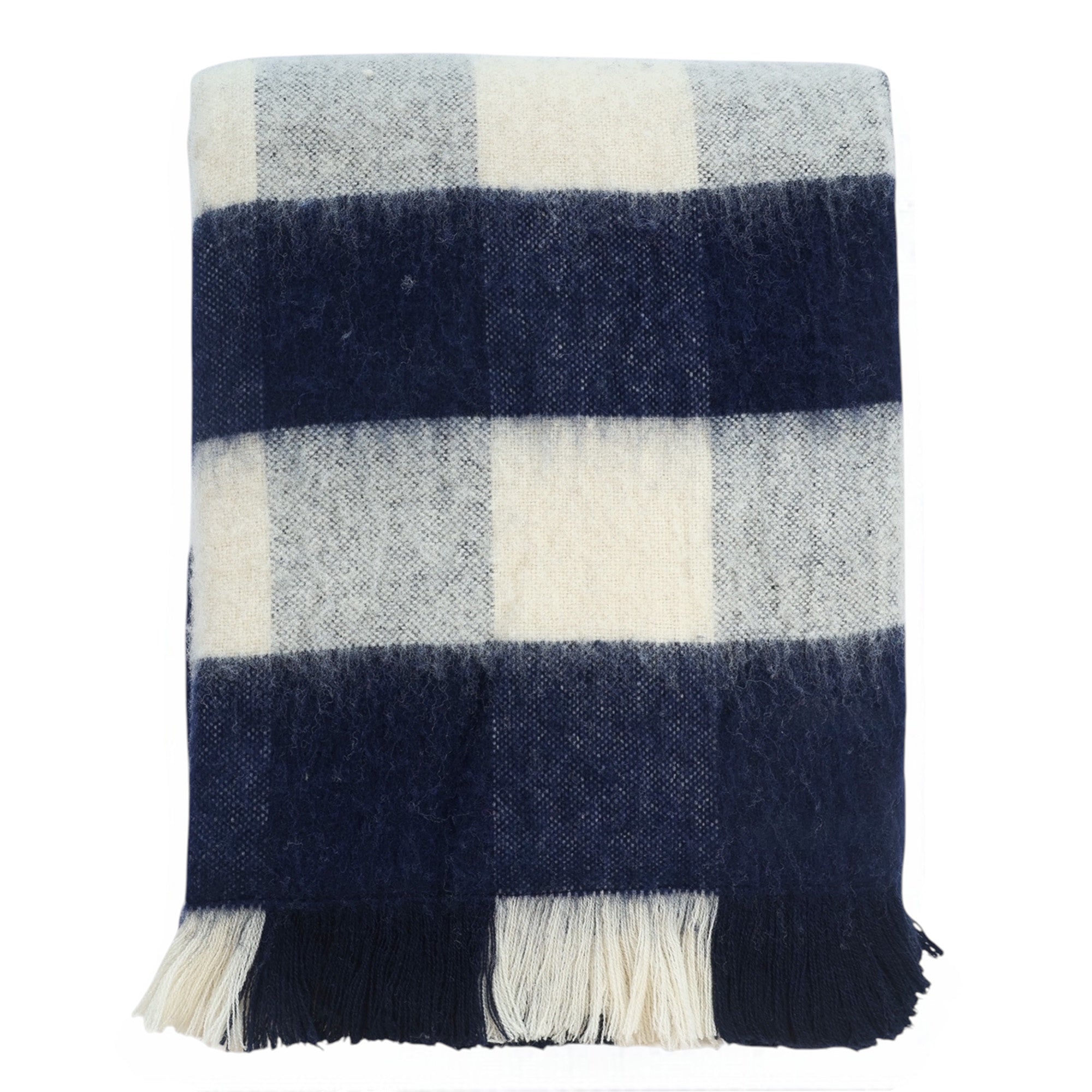 Buffalo Check Throw Navy