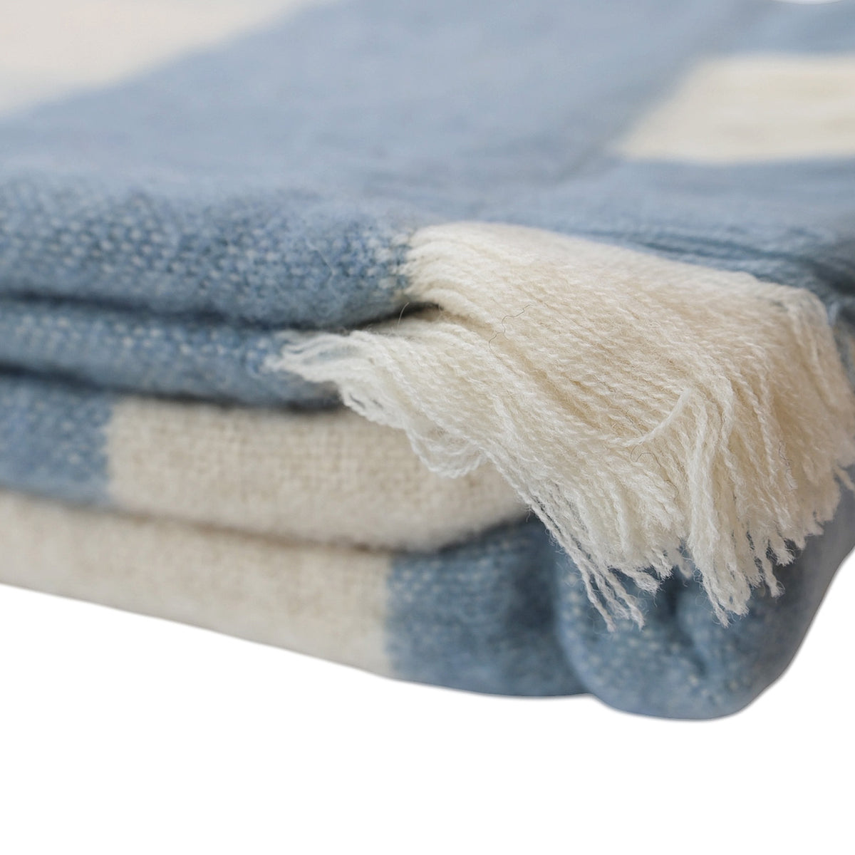 Buffalo Check Throw Pale Blue