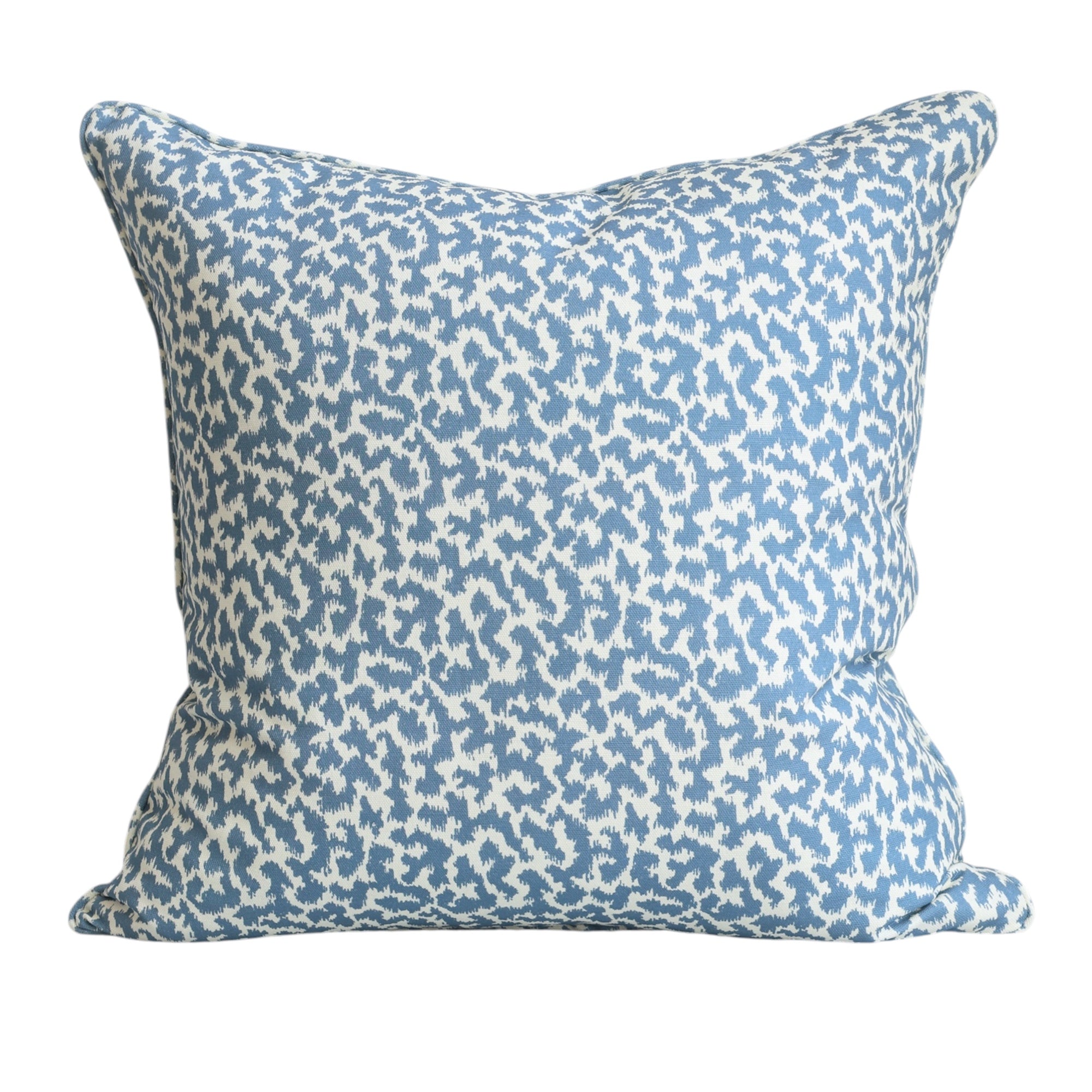 Chambray Blue Abstract Cushion