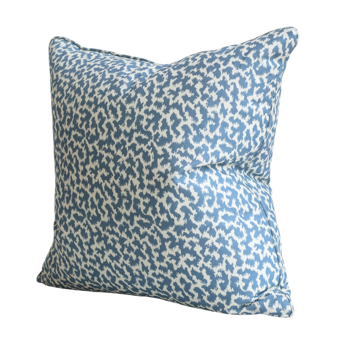Chambray Blue Abstract Cushion