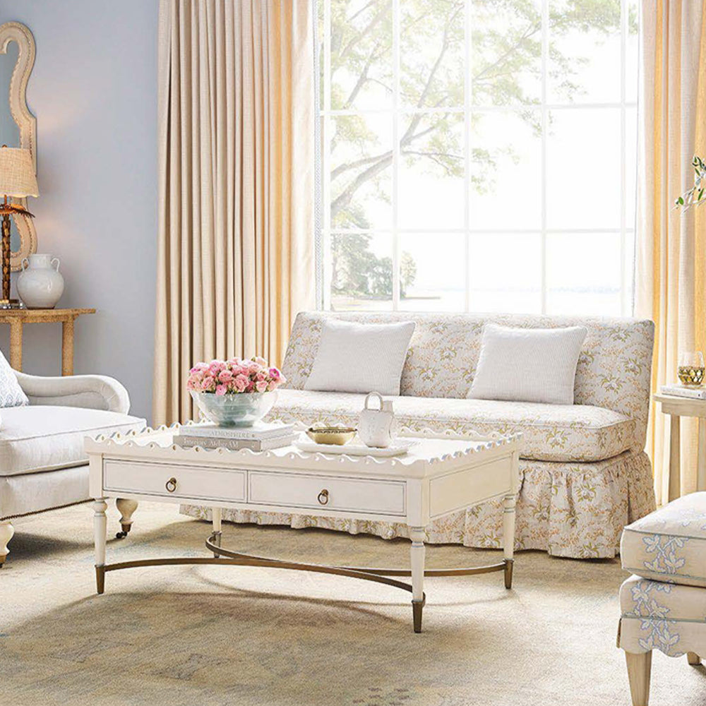 Charlotte Scalloped Edge Coffee Table