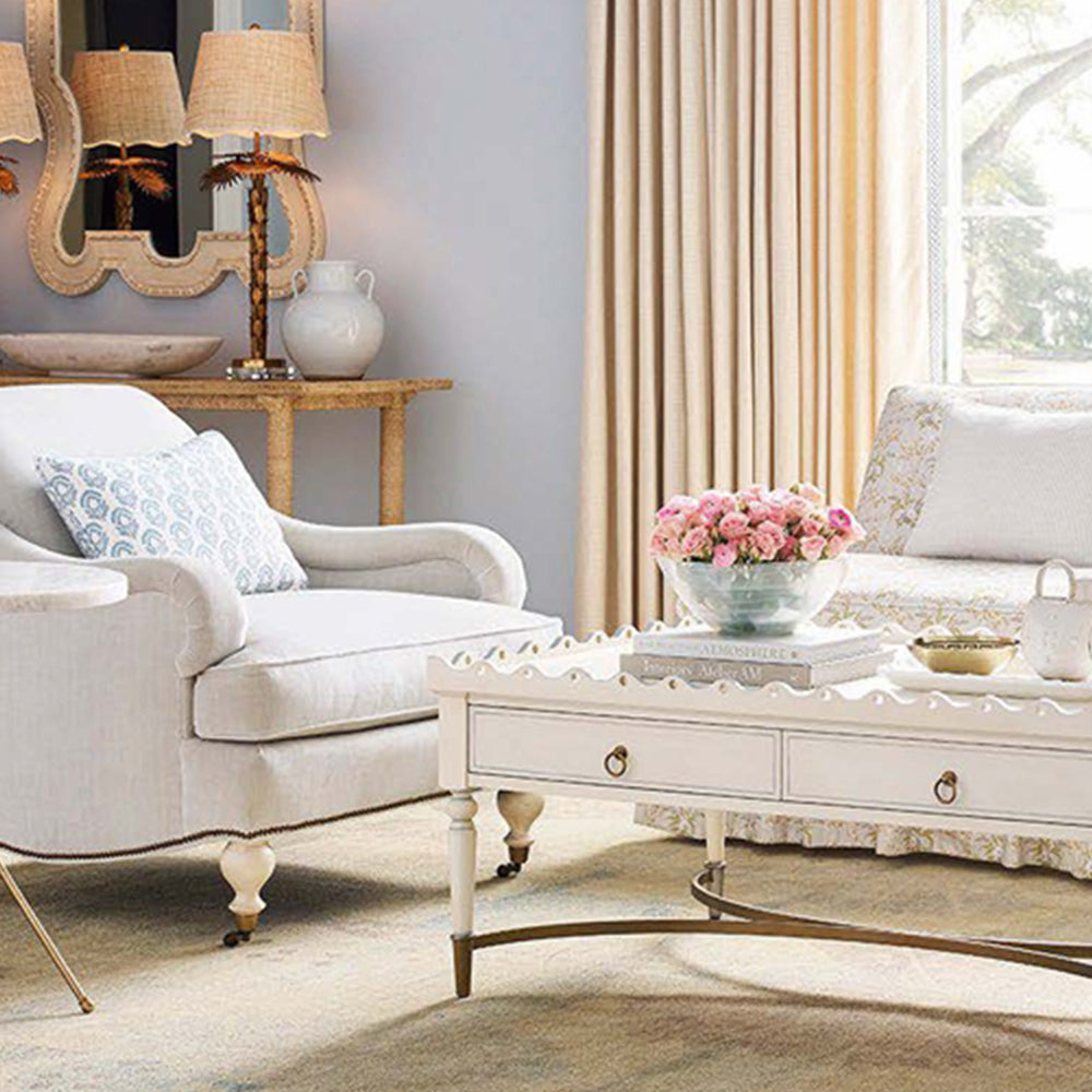 Charlotte Scalloped Edge Coffee Table
