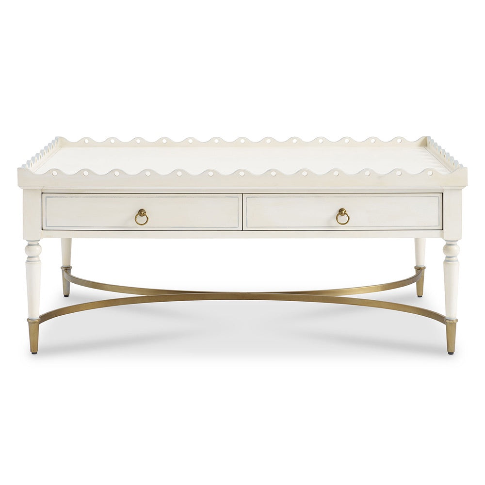 Charlotte Scalloped Edge Coffee Table