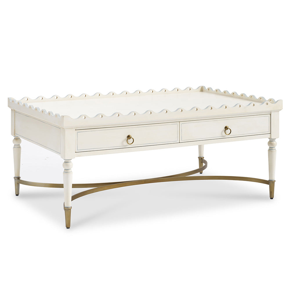 Charlotte Scalloped Edge Coffee Table
