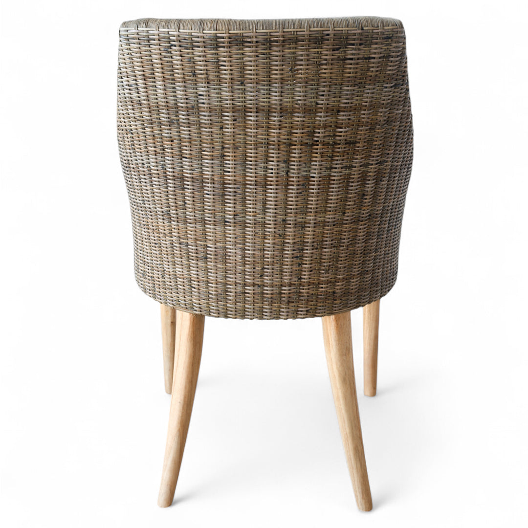 Classic Weave Rattan Smoke Dining Chair