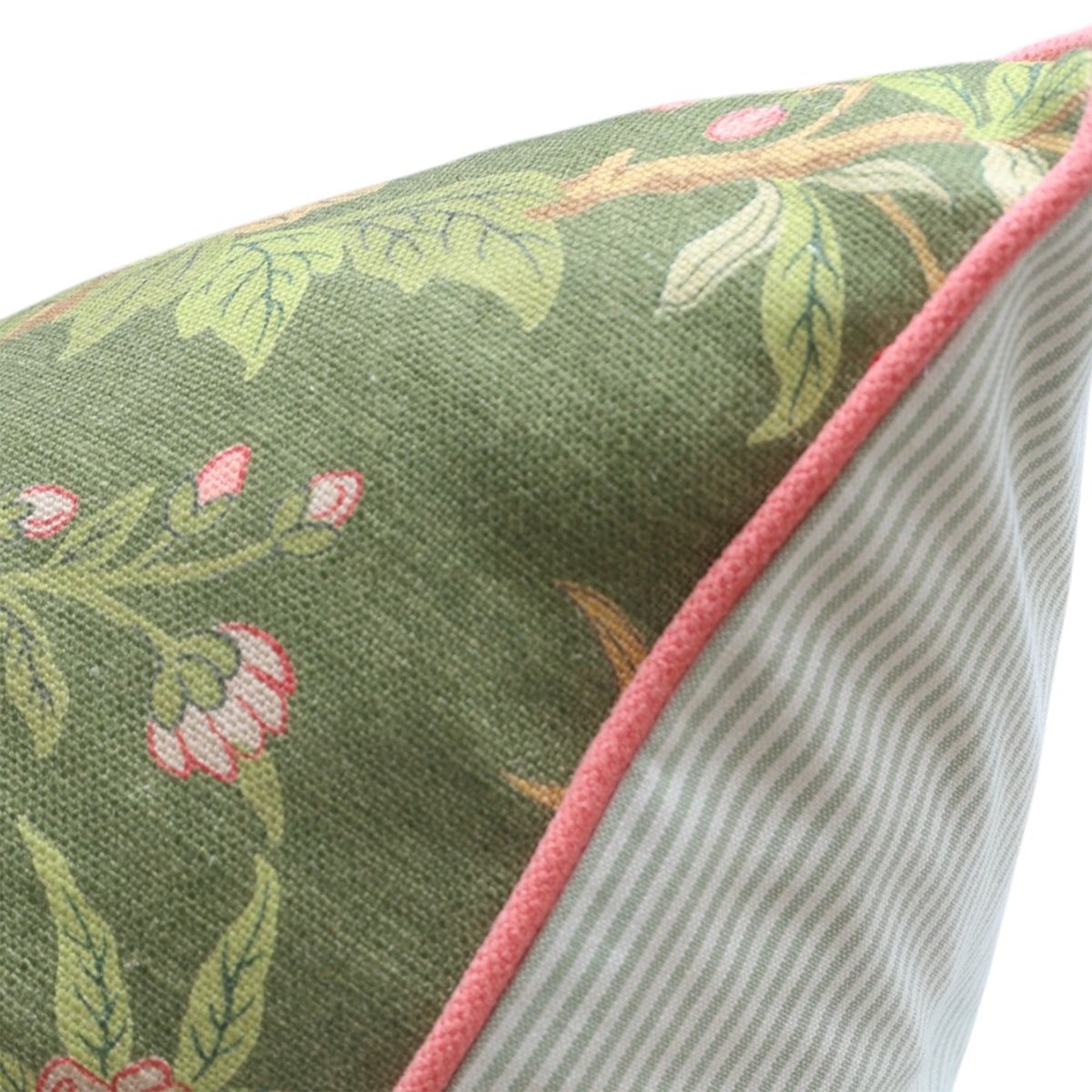 Daphne Green & Pink Floral Cushion
