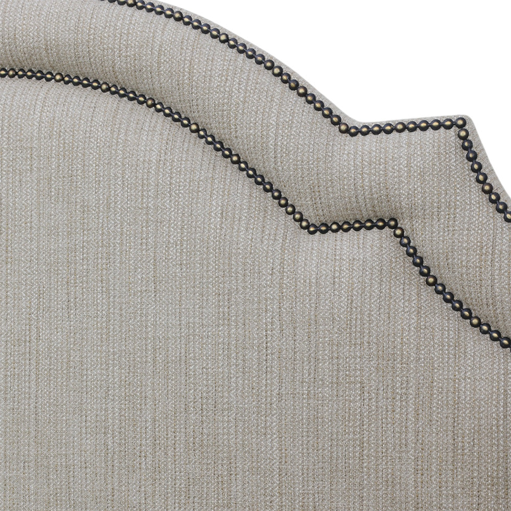 Eliza Bedhead Pumice with Antique Bronze Studs