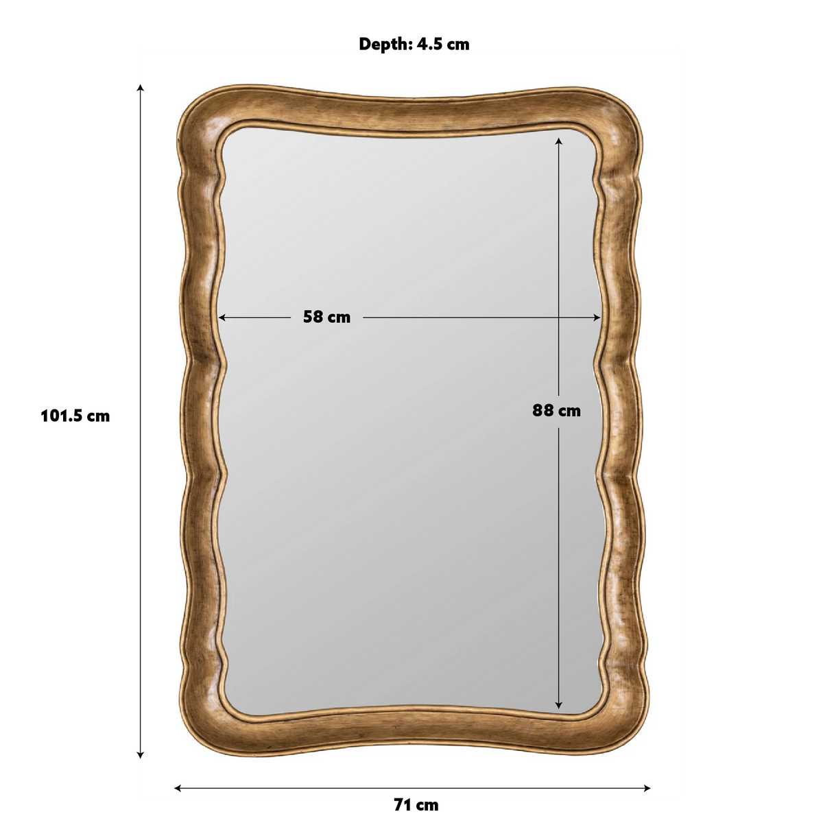 Ellen Gold Mirror