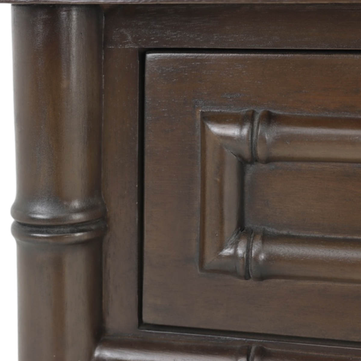 Faux Bamboo 1 Drawer Bedside