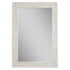 Flower Button Bone Mirror