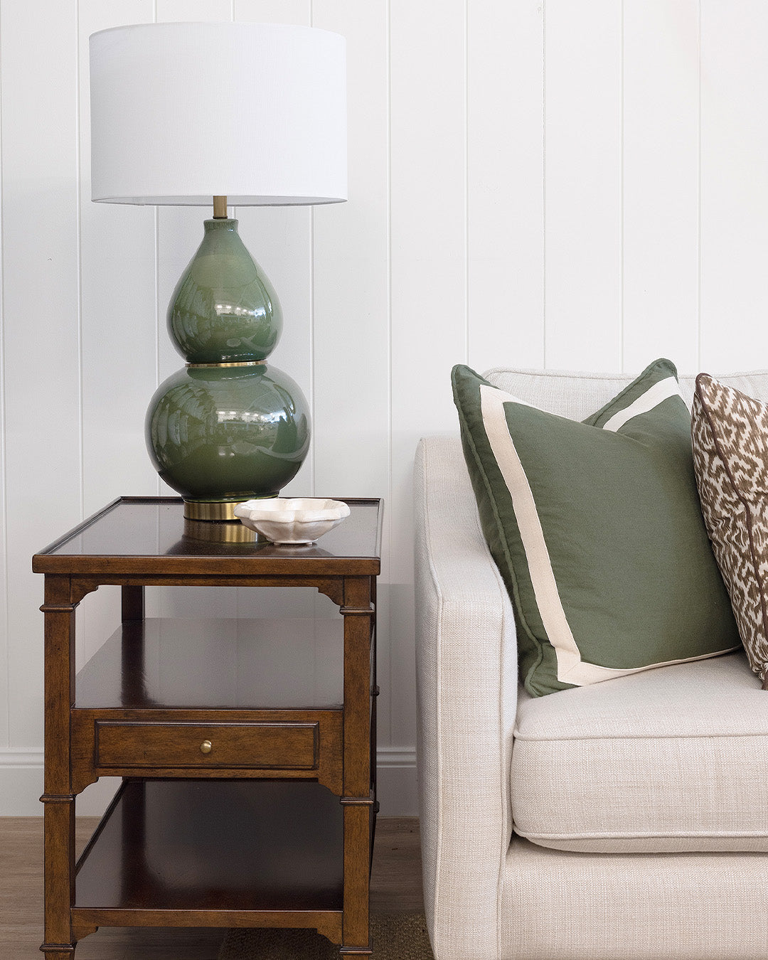 Green Gourd Table Lamp