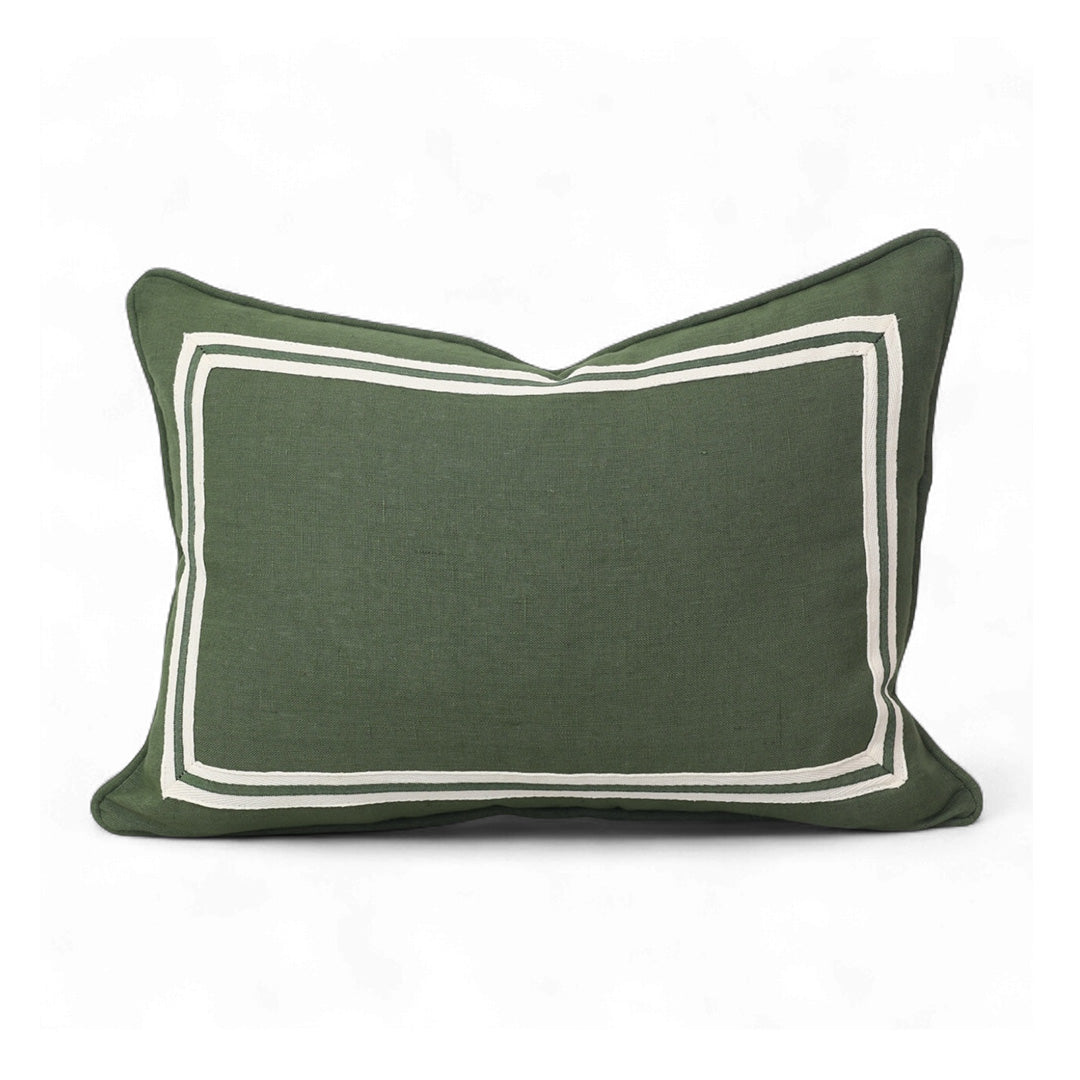 Green Rect Cushion Stripe Border
