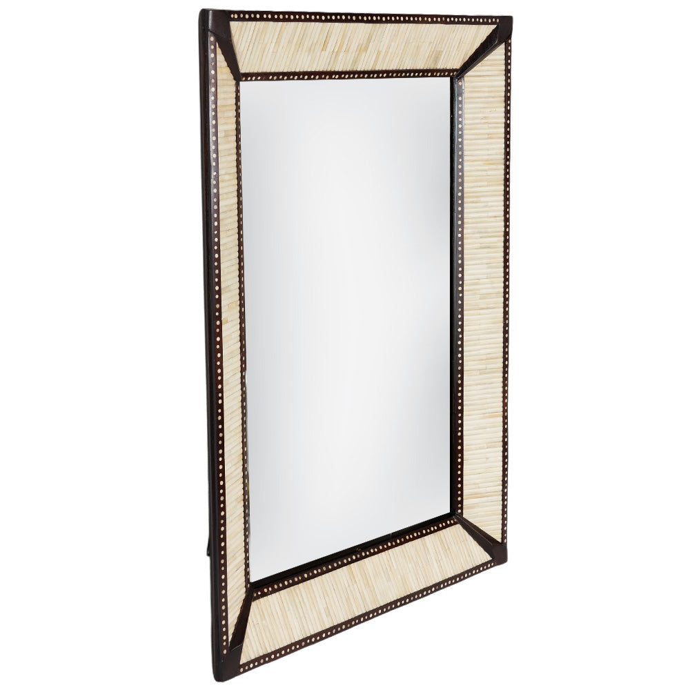 Henley Rectangular Bone Mirror