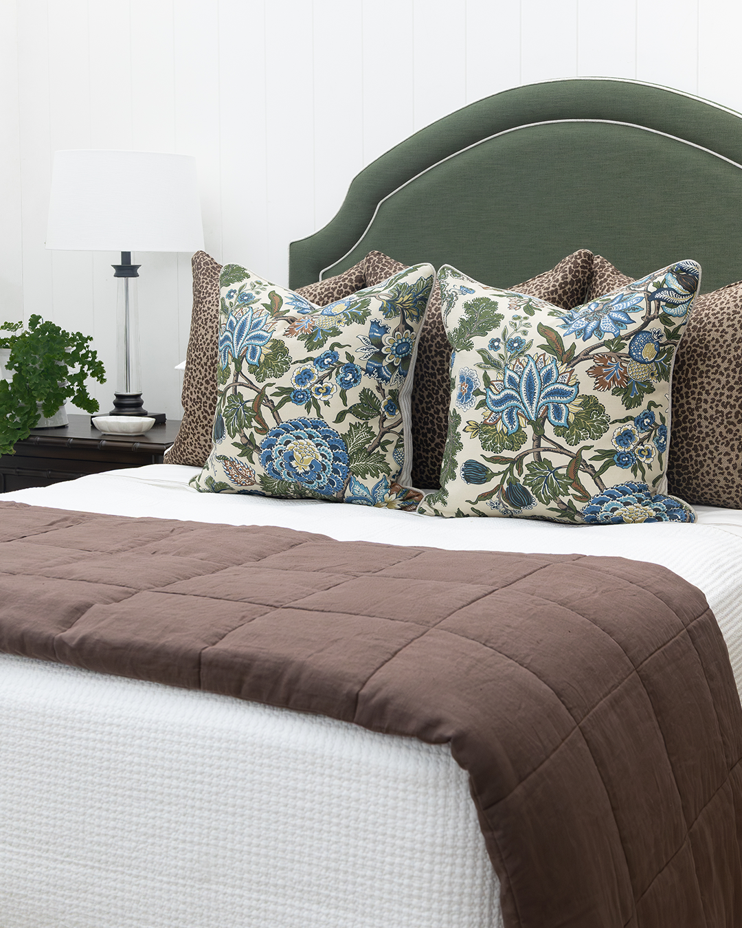 Indigo Flower Trail Cushion