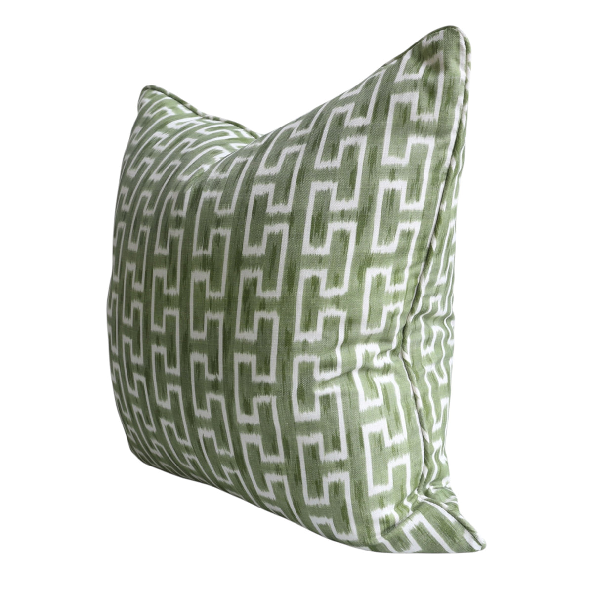 Lara Green Geometric Cushion