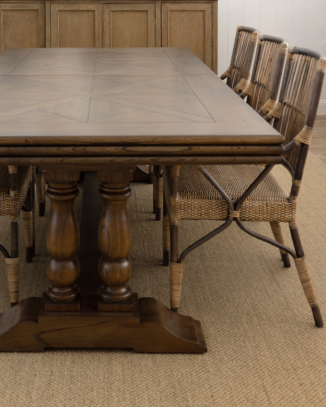 Lexington Parquetry Extendable Dining Table