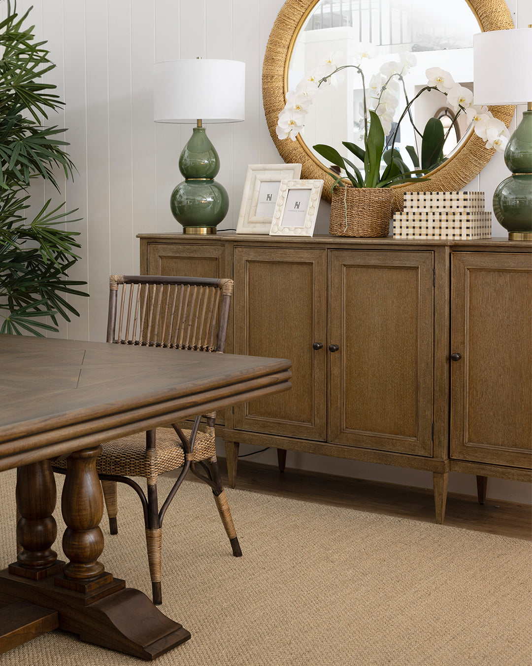 Lexington Parquetry Extendable Dining Table