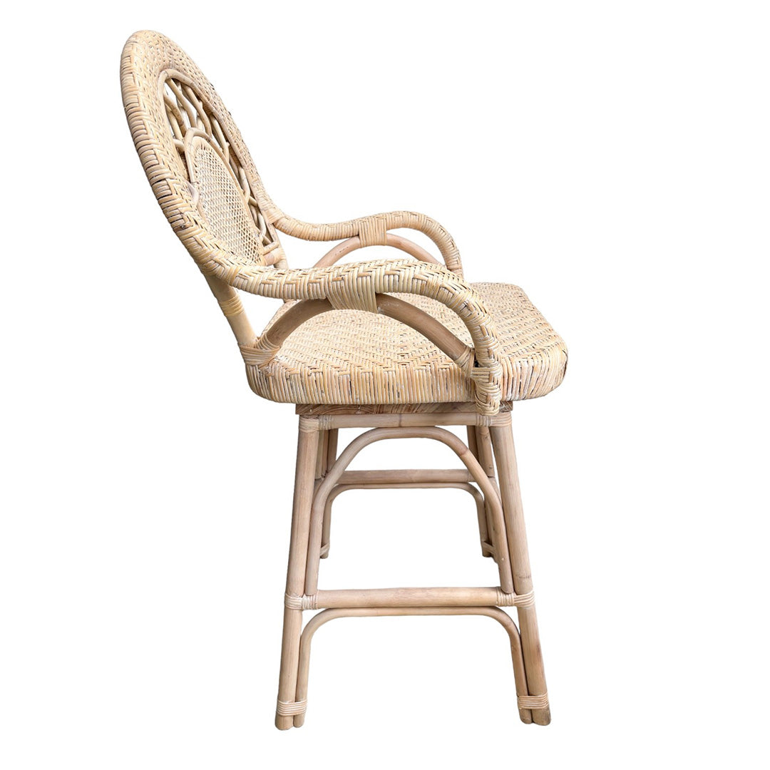 Side image of lola rattan bar stool