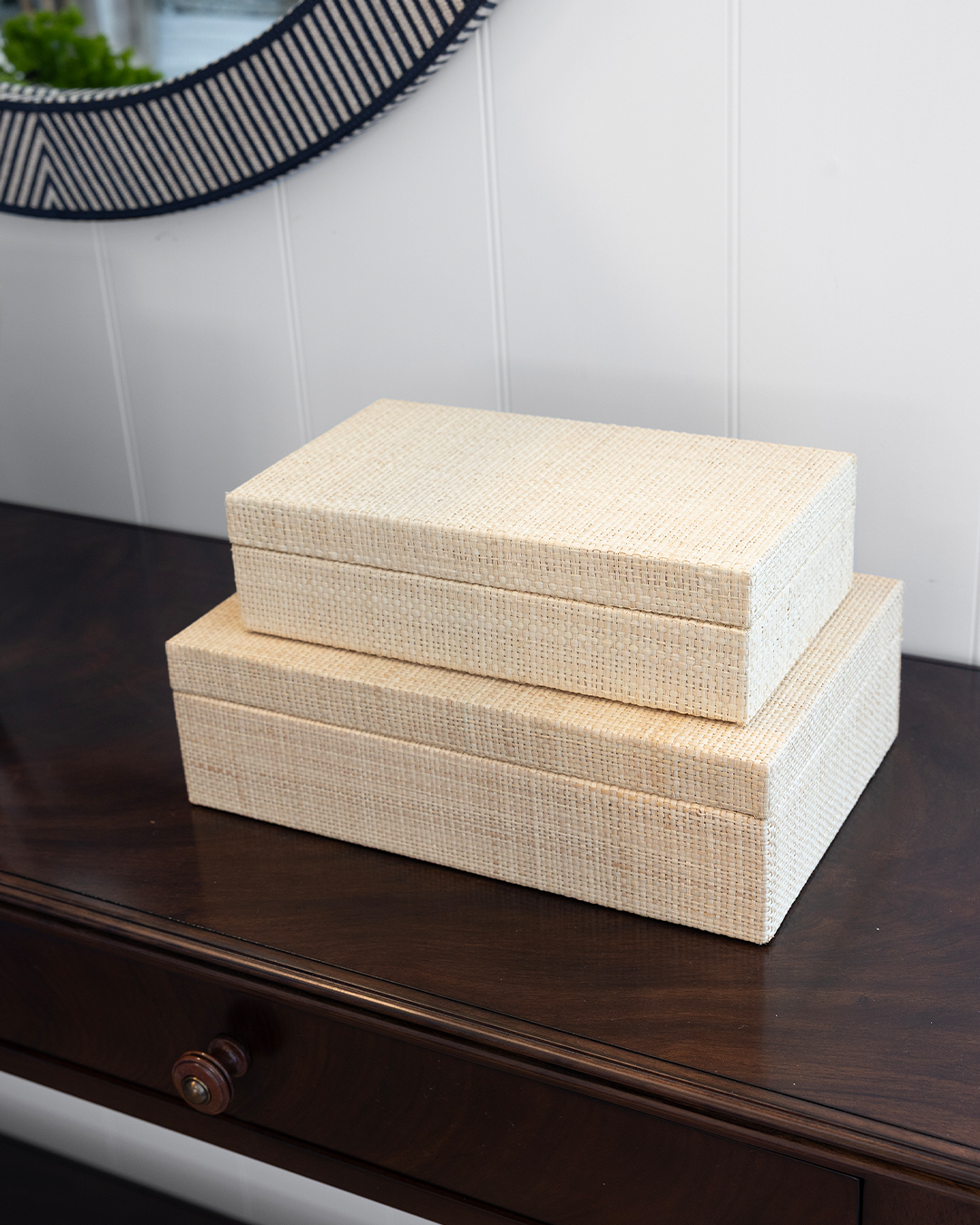 Natural Raffia Box