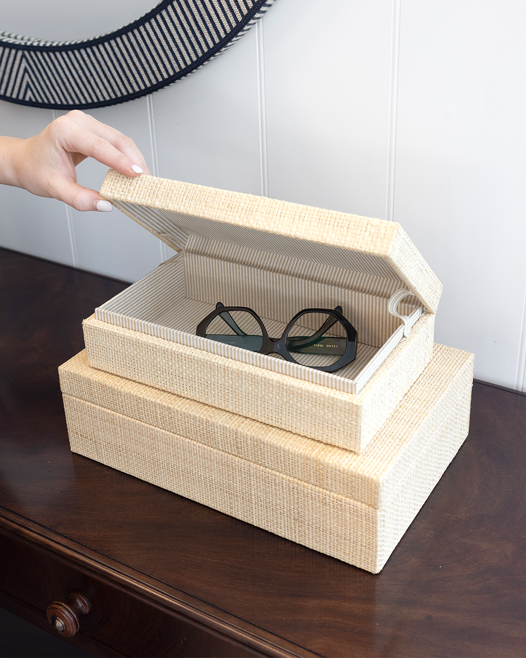 Natural Raffia Box