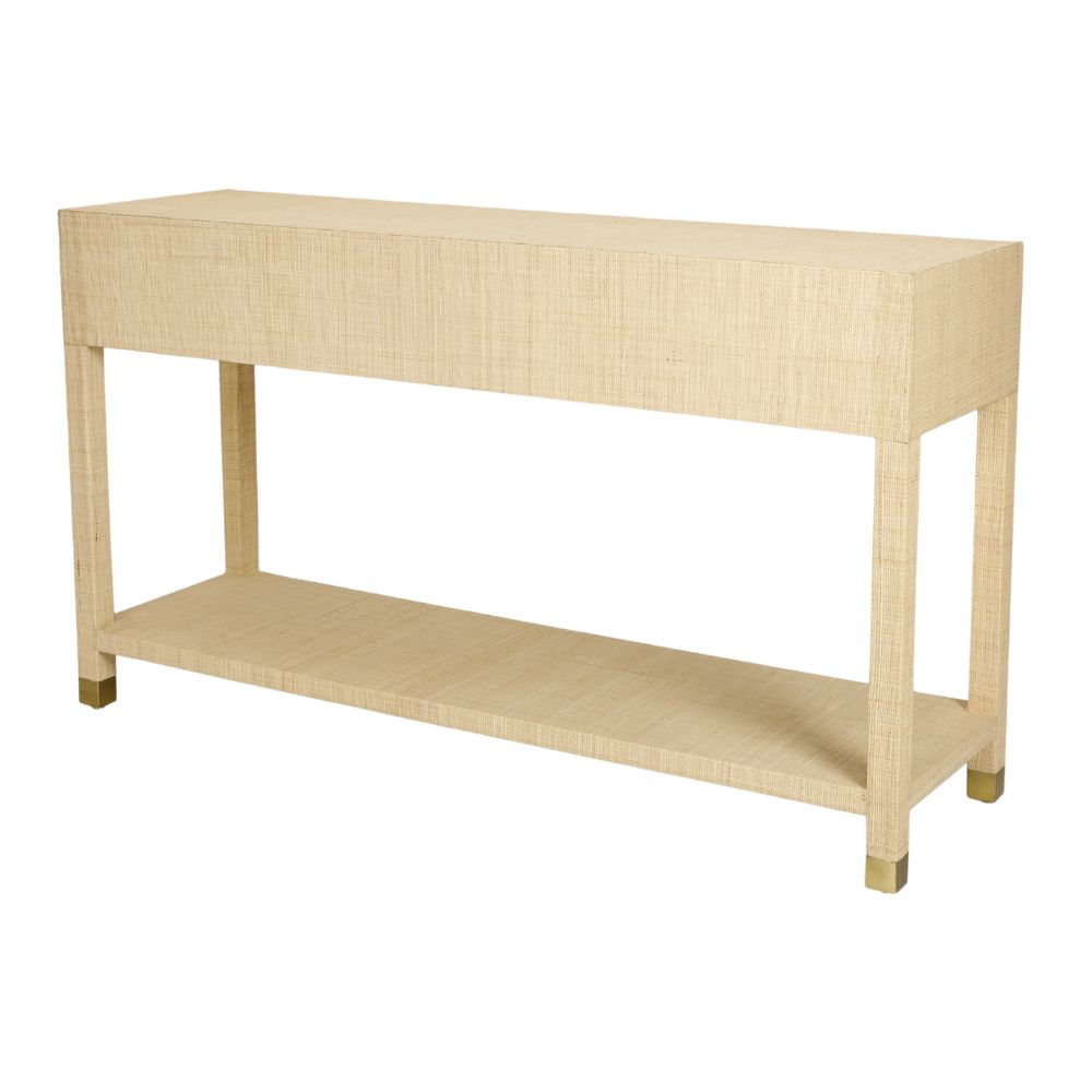Natural Raffia Console