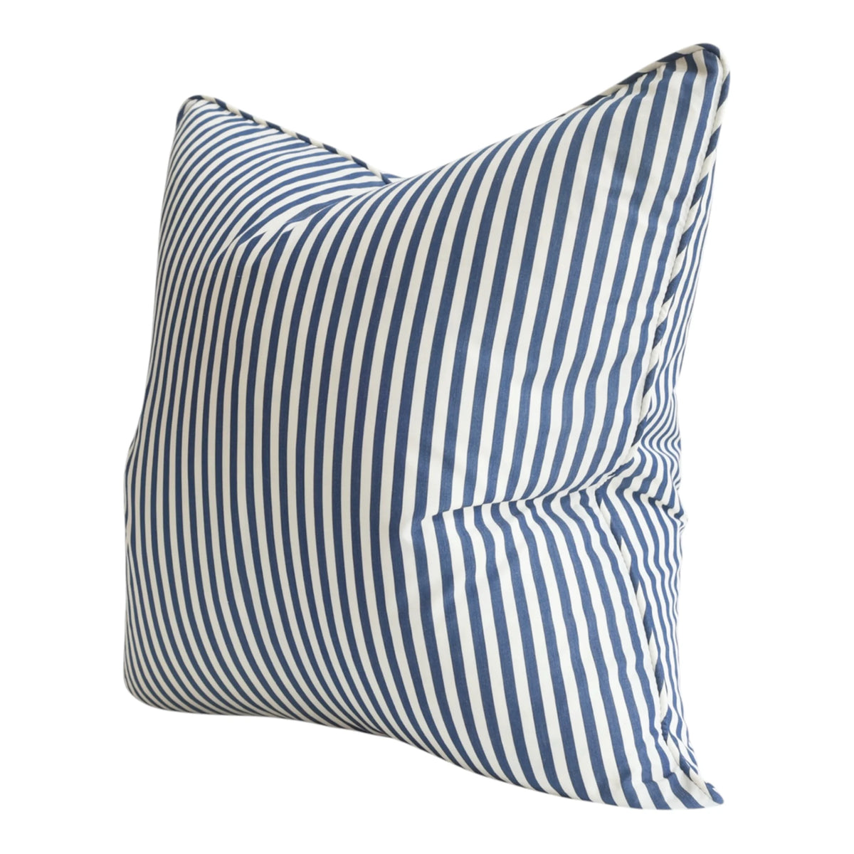 Navy Harrington Stripe Cushion