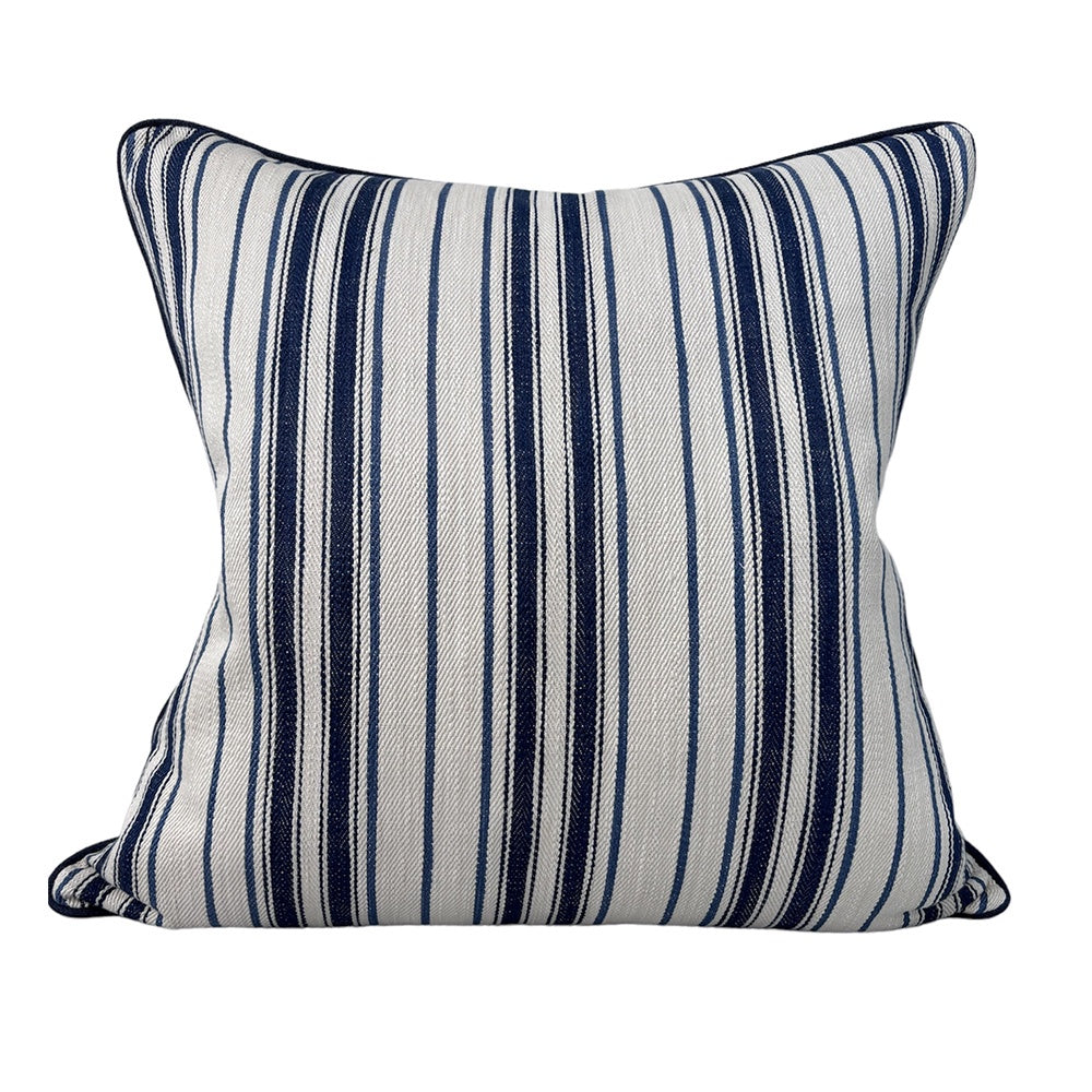 Ralph Lauren Navy Ink Stripe Cushion