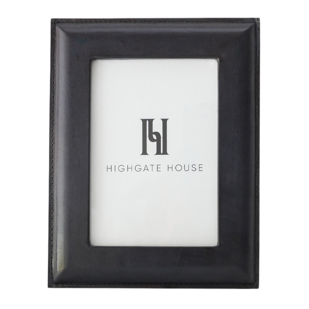 Navy Leather Photo Frame 5 x 7