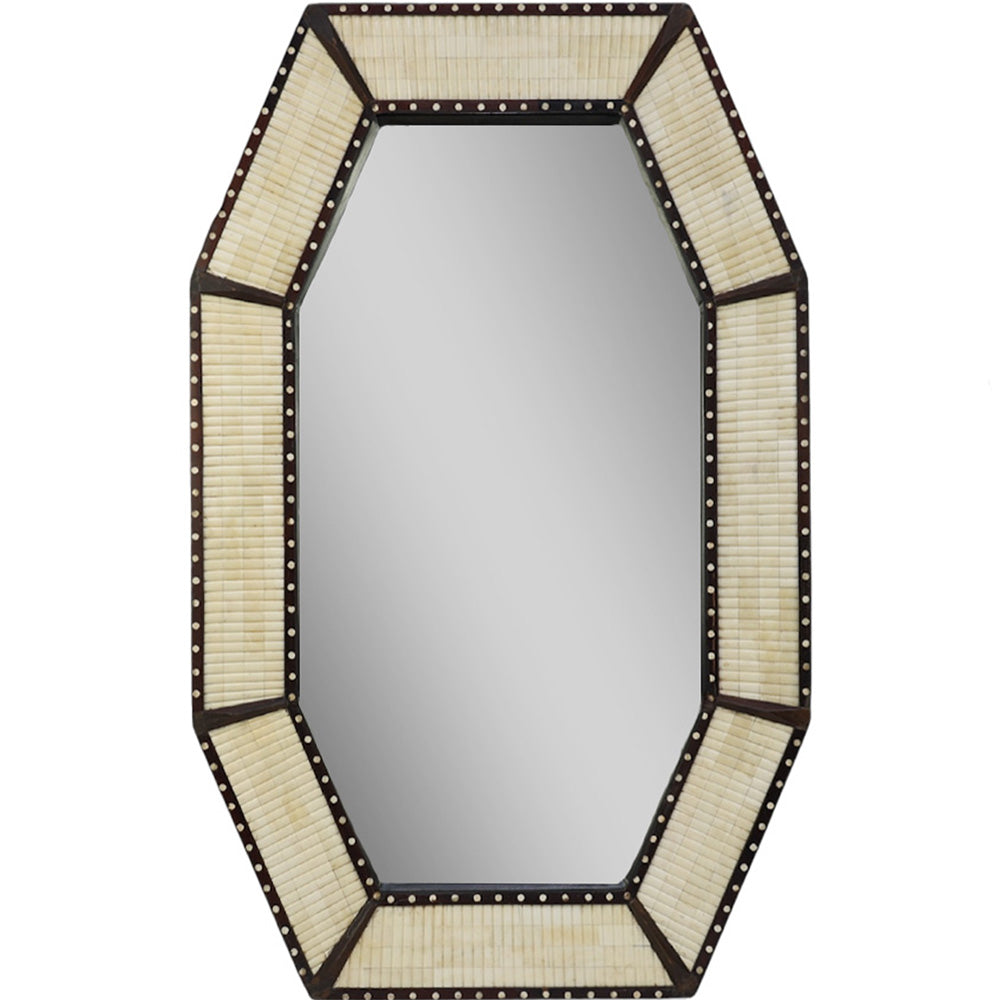 Henley Octagonal Bone Mirror