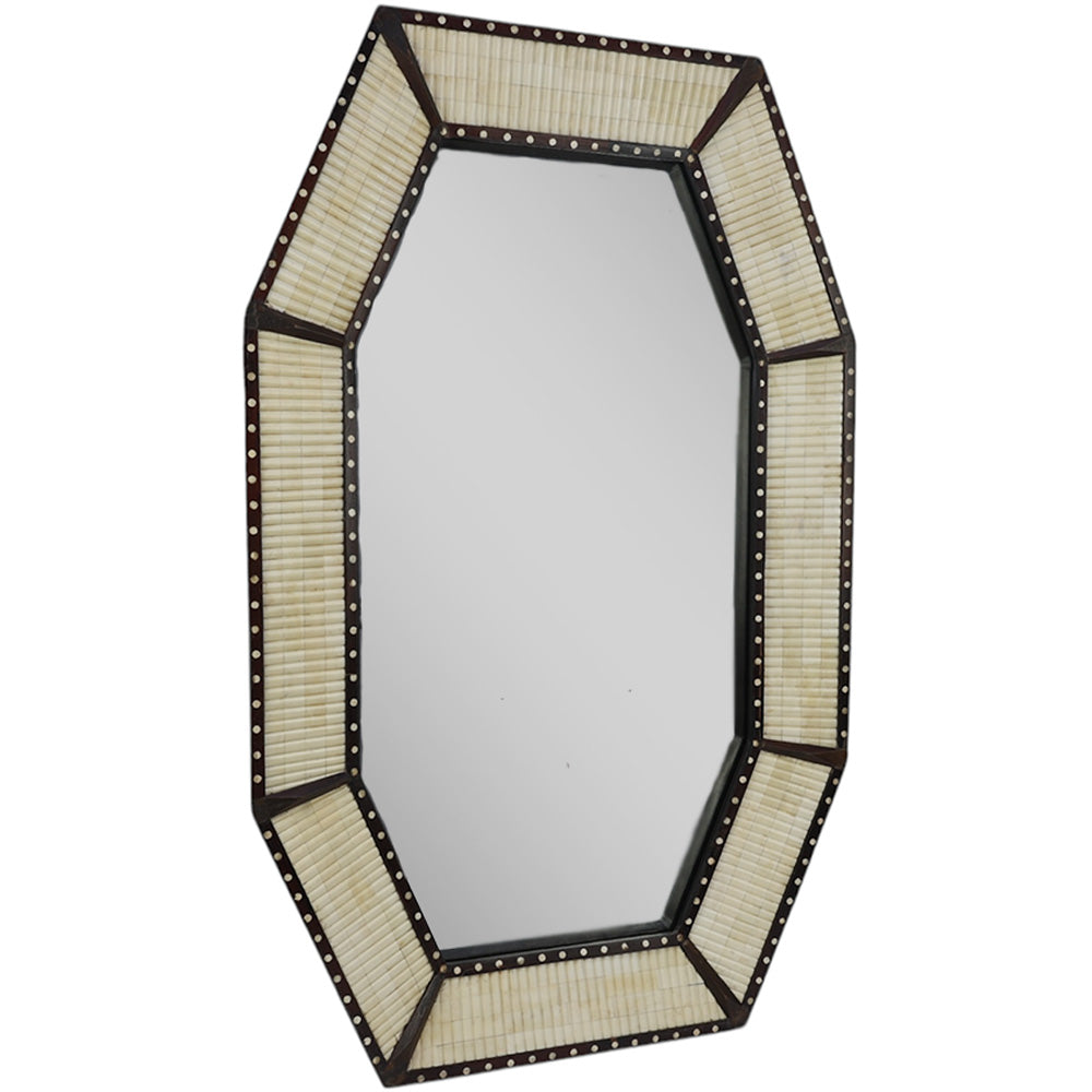 Henley Octagonal Bone Mirror