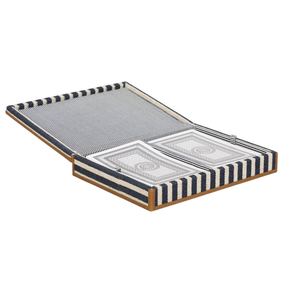 Oliver Navy Stripe Card Box