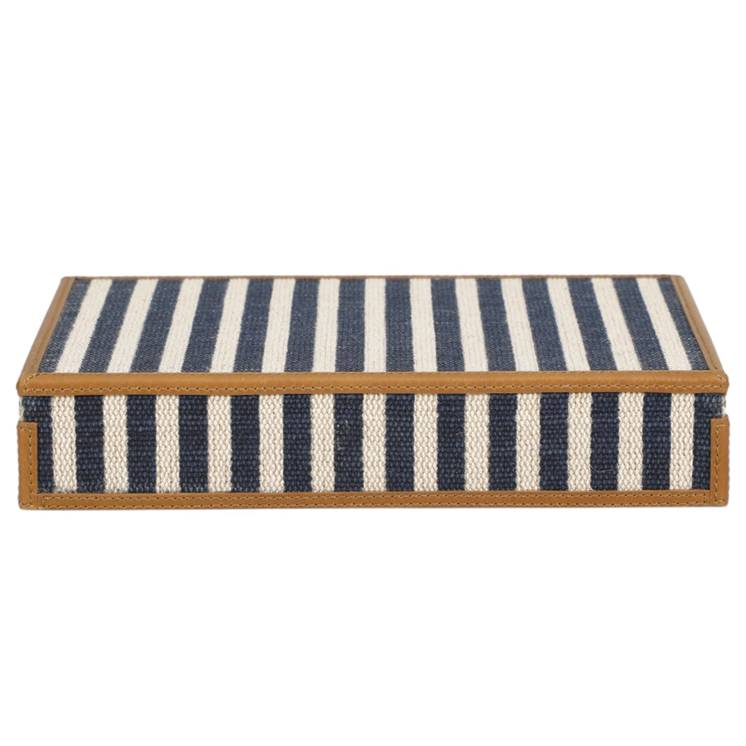 Oliver Navy Stripe Card Box