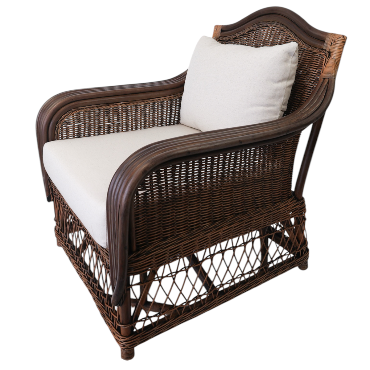 Side angle image of Palmetto armchair
