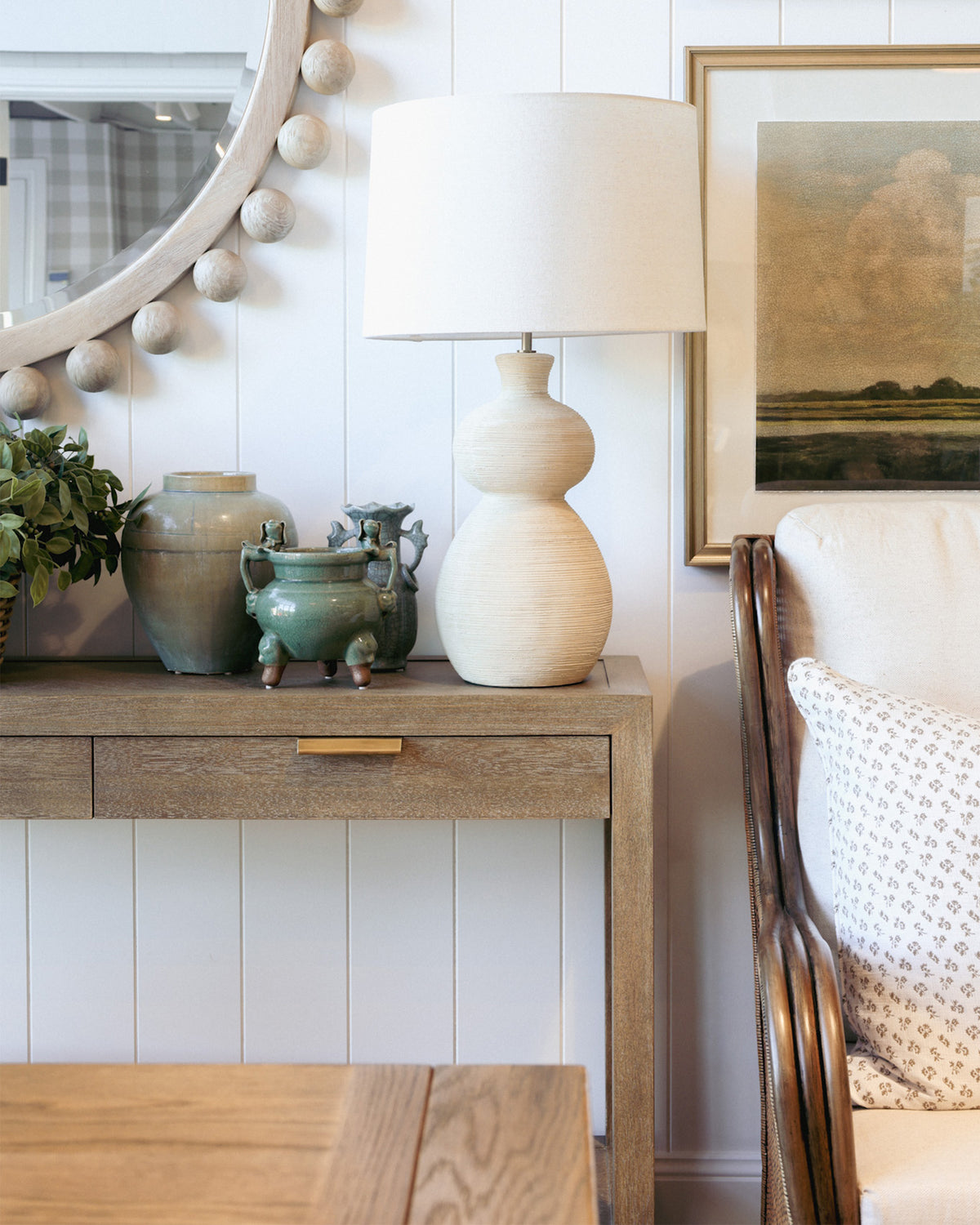 Pueblo Textured Ceramic Lamp