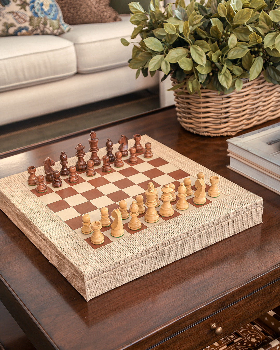 Raffia Chess Set
