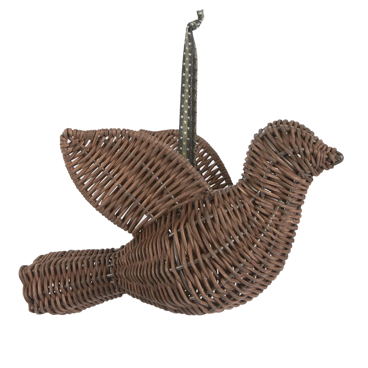 Rattan Dove Ornament
