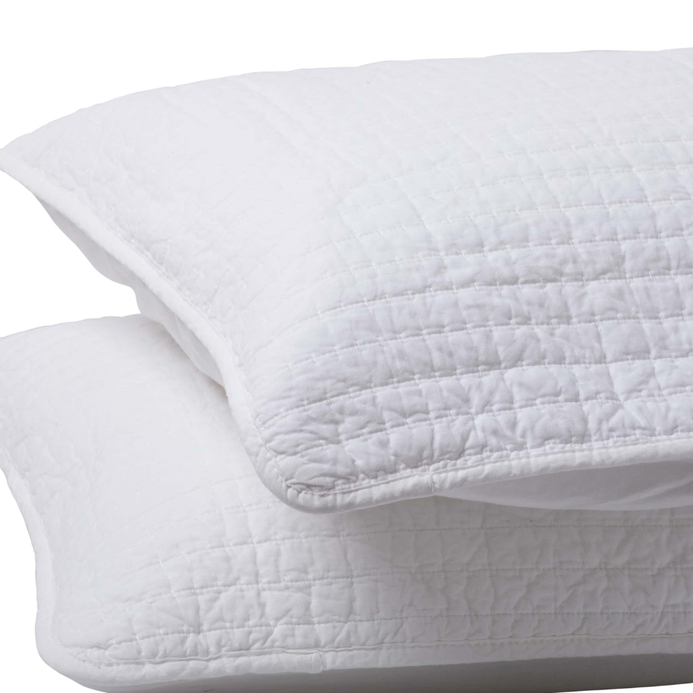 Two pillows stacked